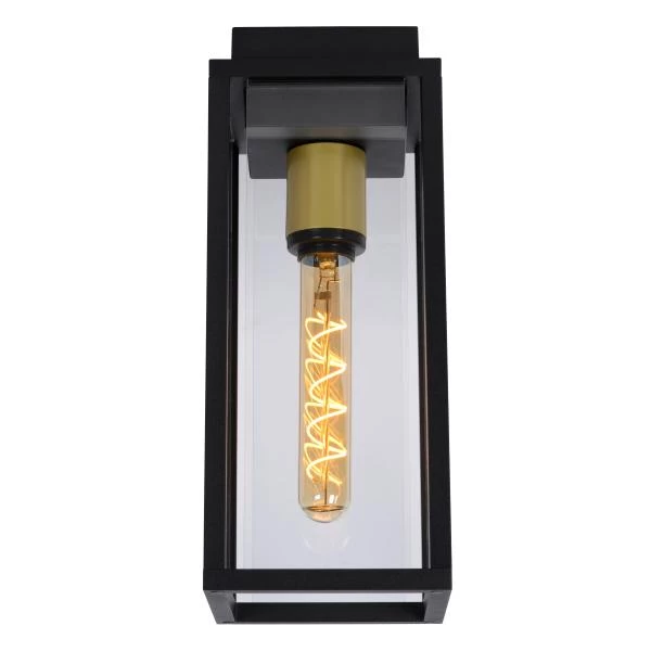 Lucide LAURENS - Flush ceiling light Indoor/Outdoor - 1xE27 - IP54 - Black - detail 1